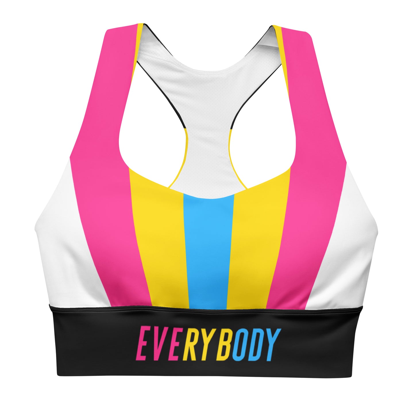 Pansexual Pride Flag Sports Bra