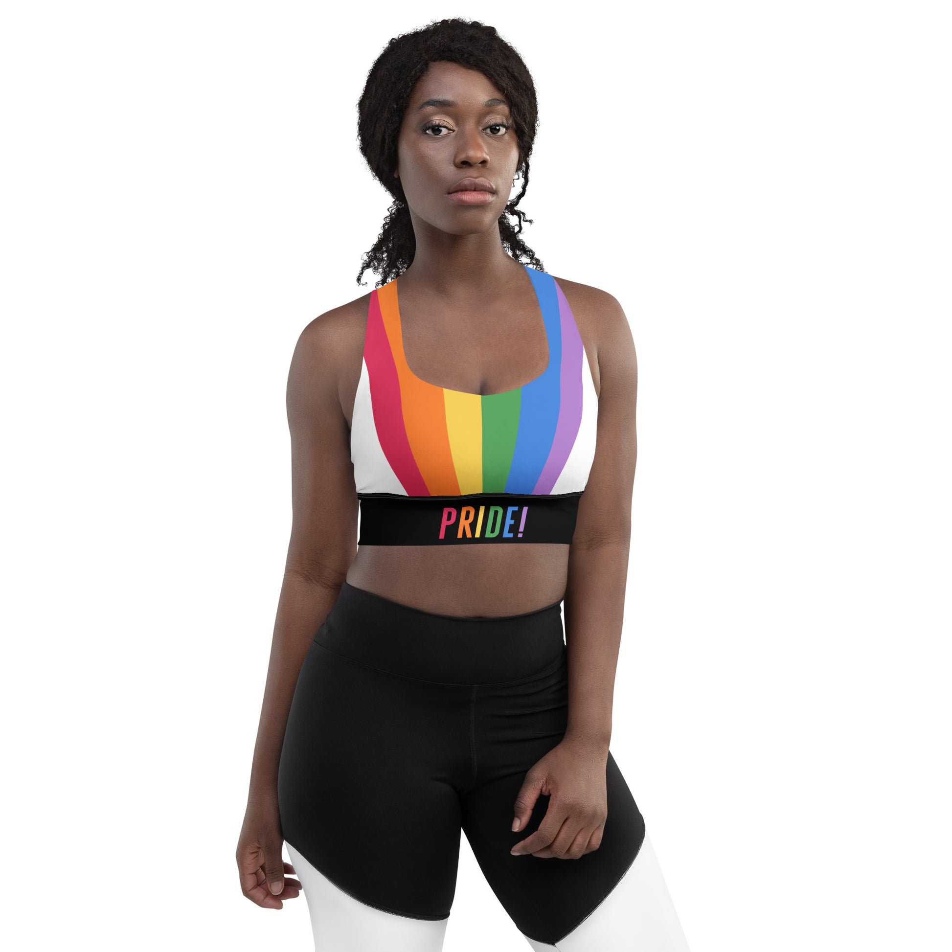 LGBT Pride Rainbow Flag Sports Bra – Prideboxco