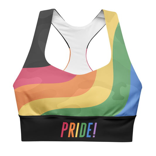 LGBT Pride Rainbow Camo Sports Bra