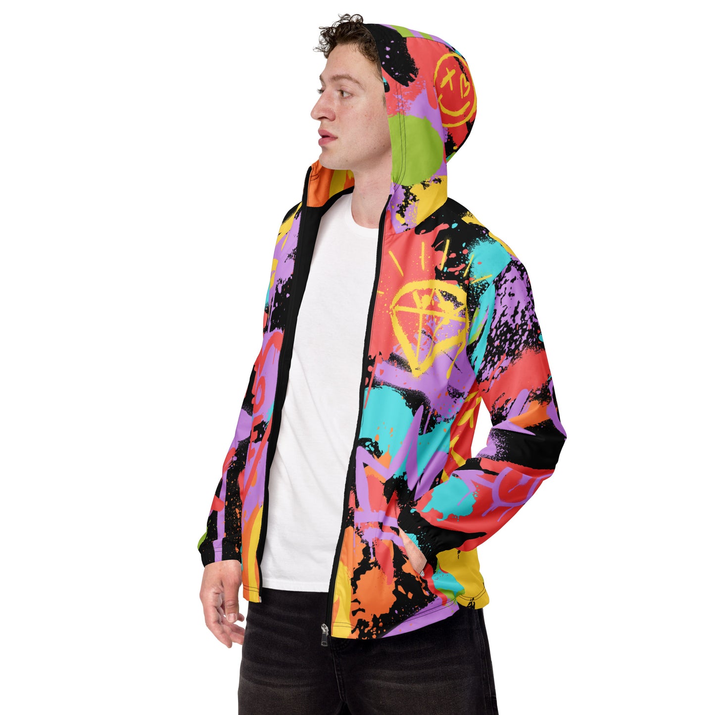 LGBT Gay Pride Rainbow Graffiti Jacket