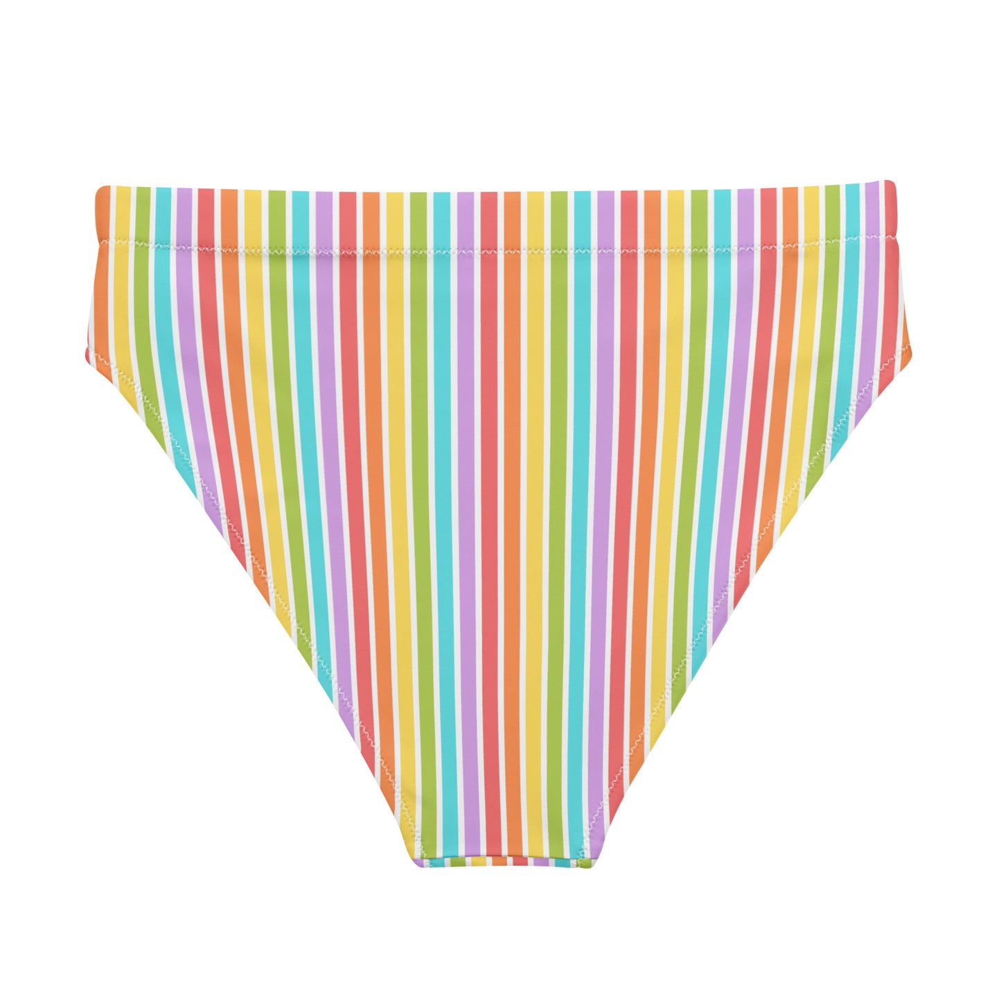 Rainbow Striped Athletic Bikini Bottom