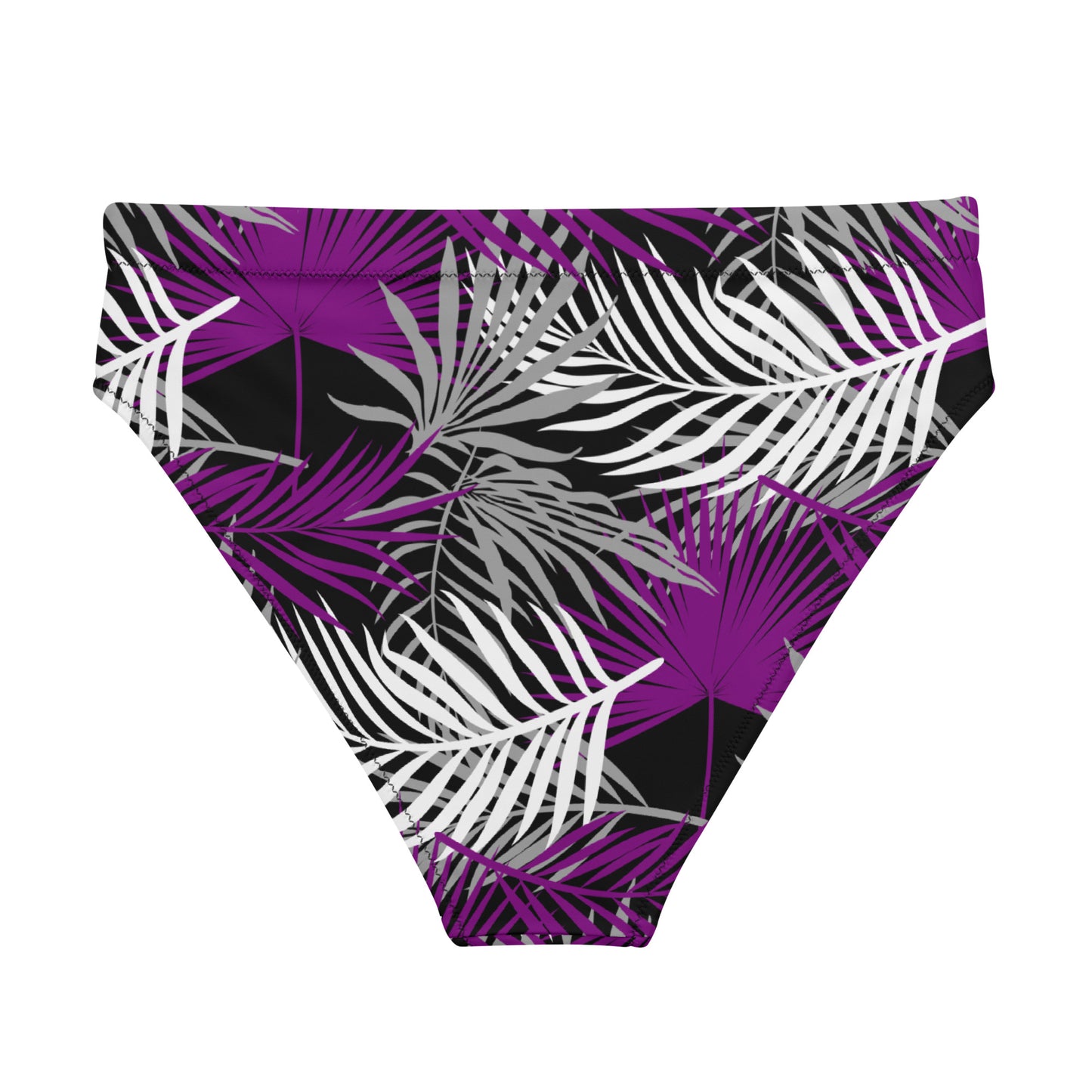 Asexual Palm High-Waisted Athletic Bikini Bottom