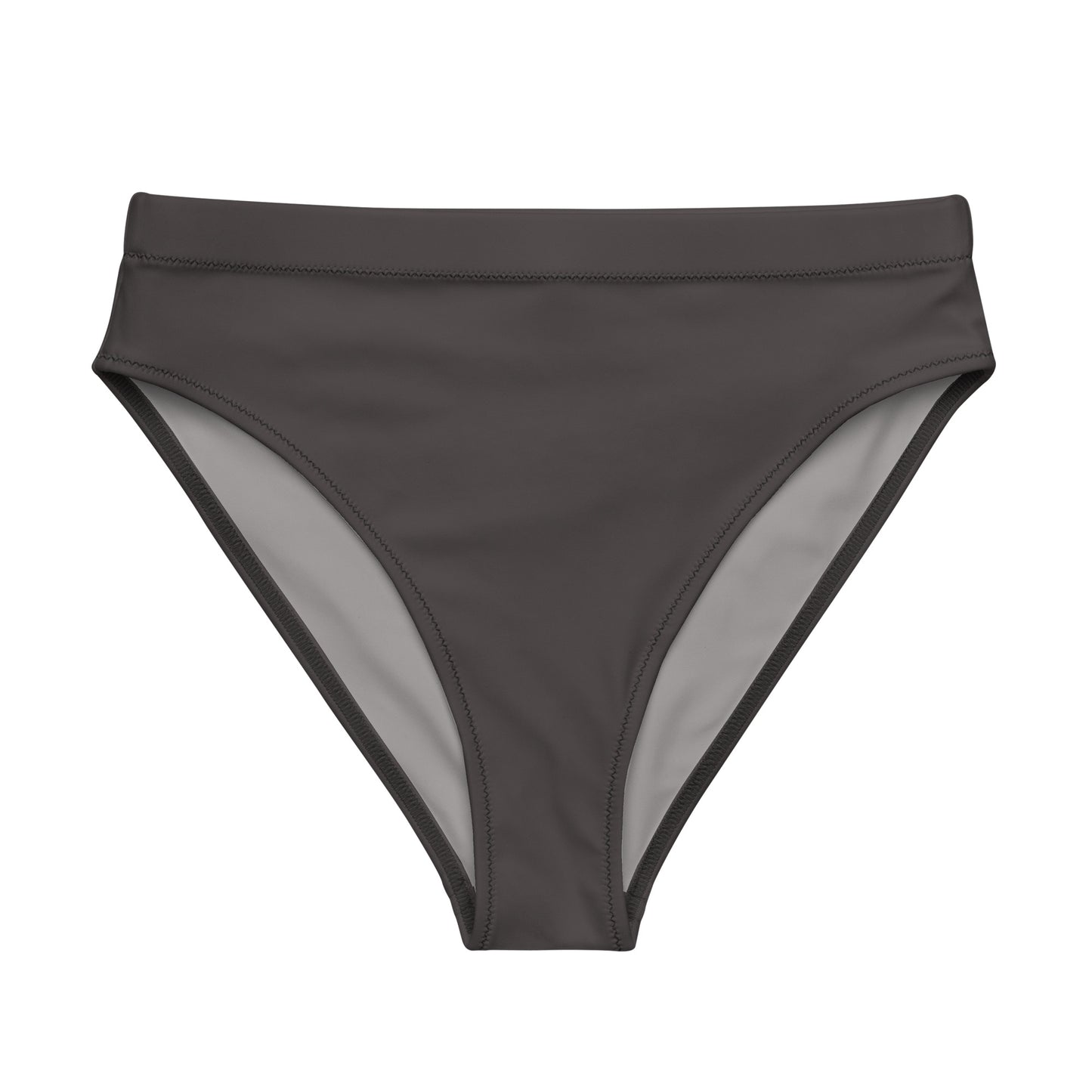 Non-Binary Solid High-Waisted Athletic Bikini Bottom