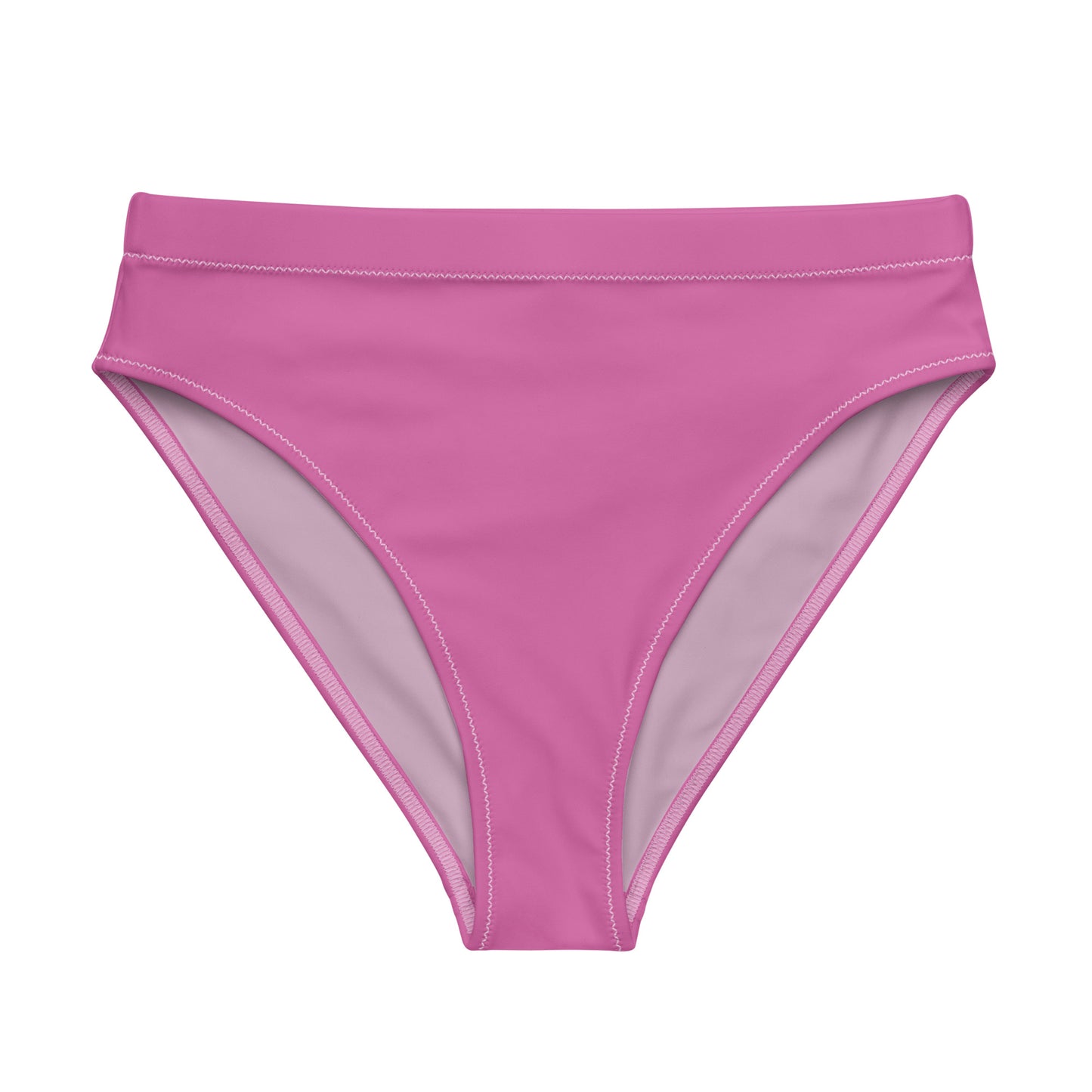 Lesbian Solid High-Waisted Athletic Bikini Bottom