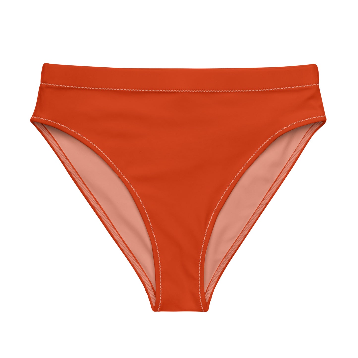 Lesbian Solid High-Waisted Athletic Bikini Bottom