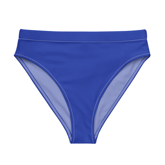 Bisexual Solid High-Waisted Athletic Bikini Bottom