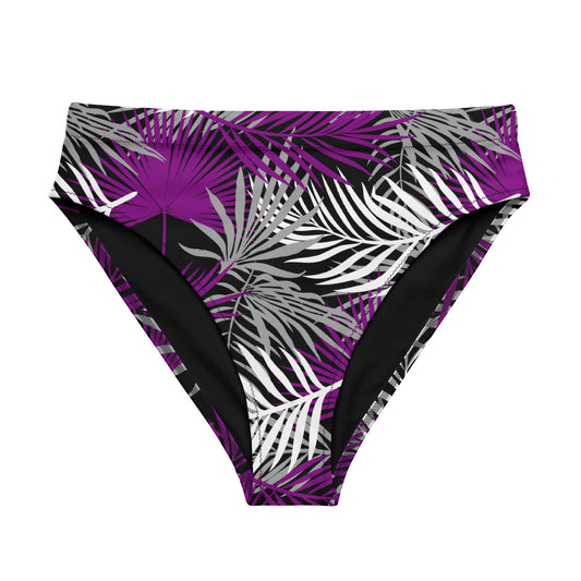 Asexual Palm High-Waisted Athletic Bikini Bottom