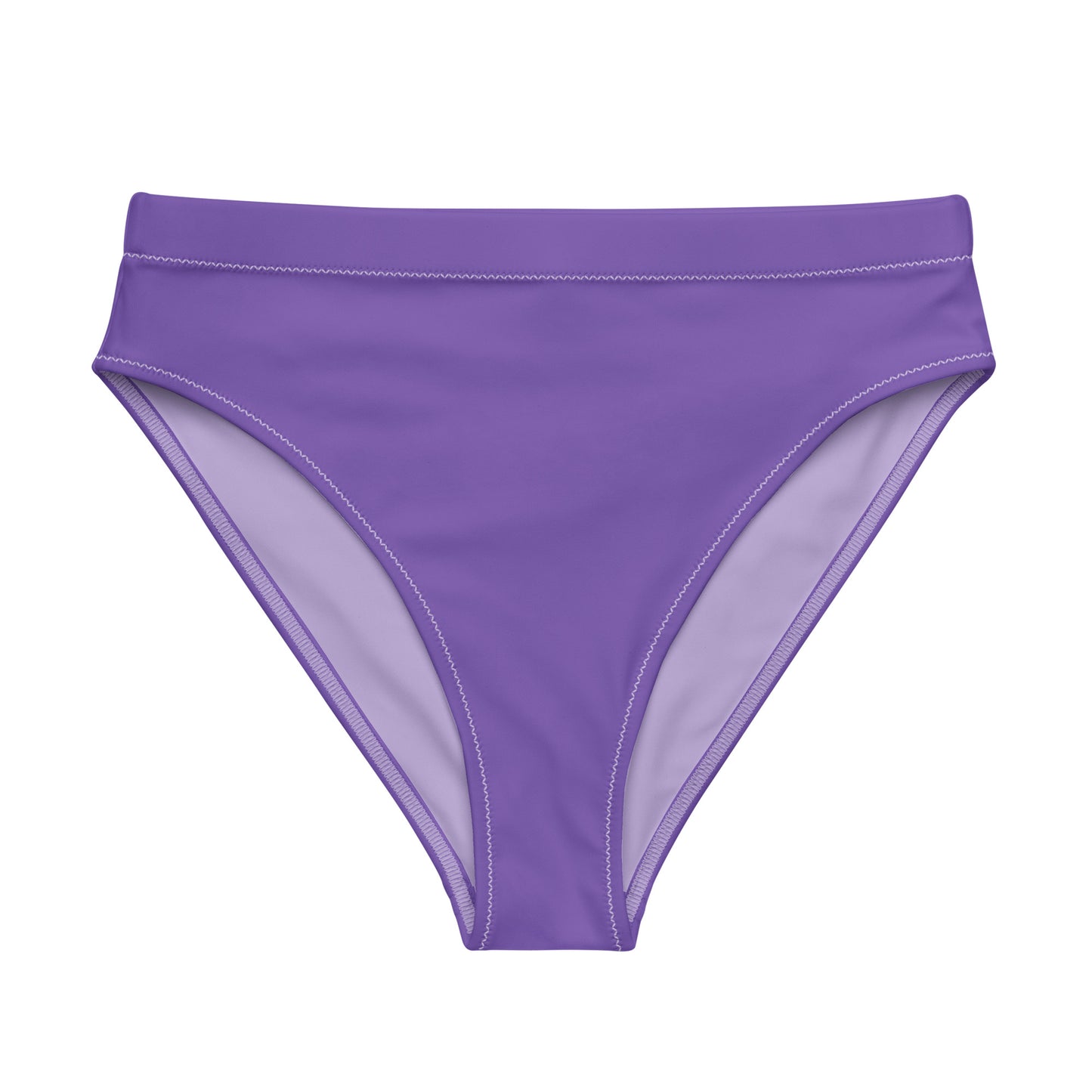 Non-Binary Solid High-Waisted Athletic Bikini Bottom