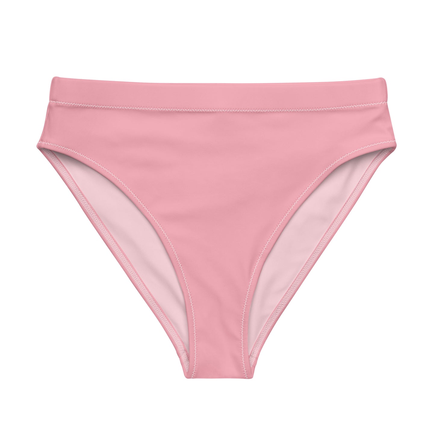 Transgender Solid High-Waisted Athletic Bikini Bottom