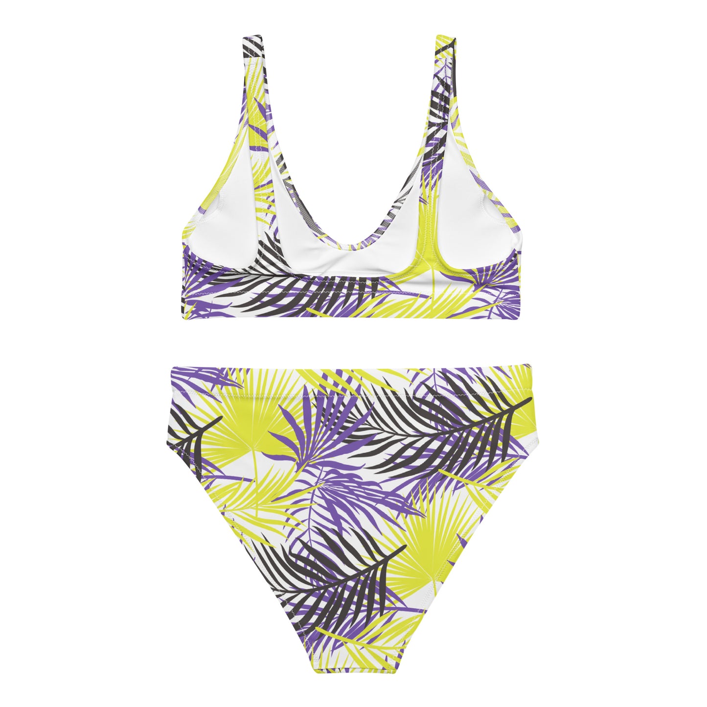 Non-Binary Palm Athletic Bikini Top