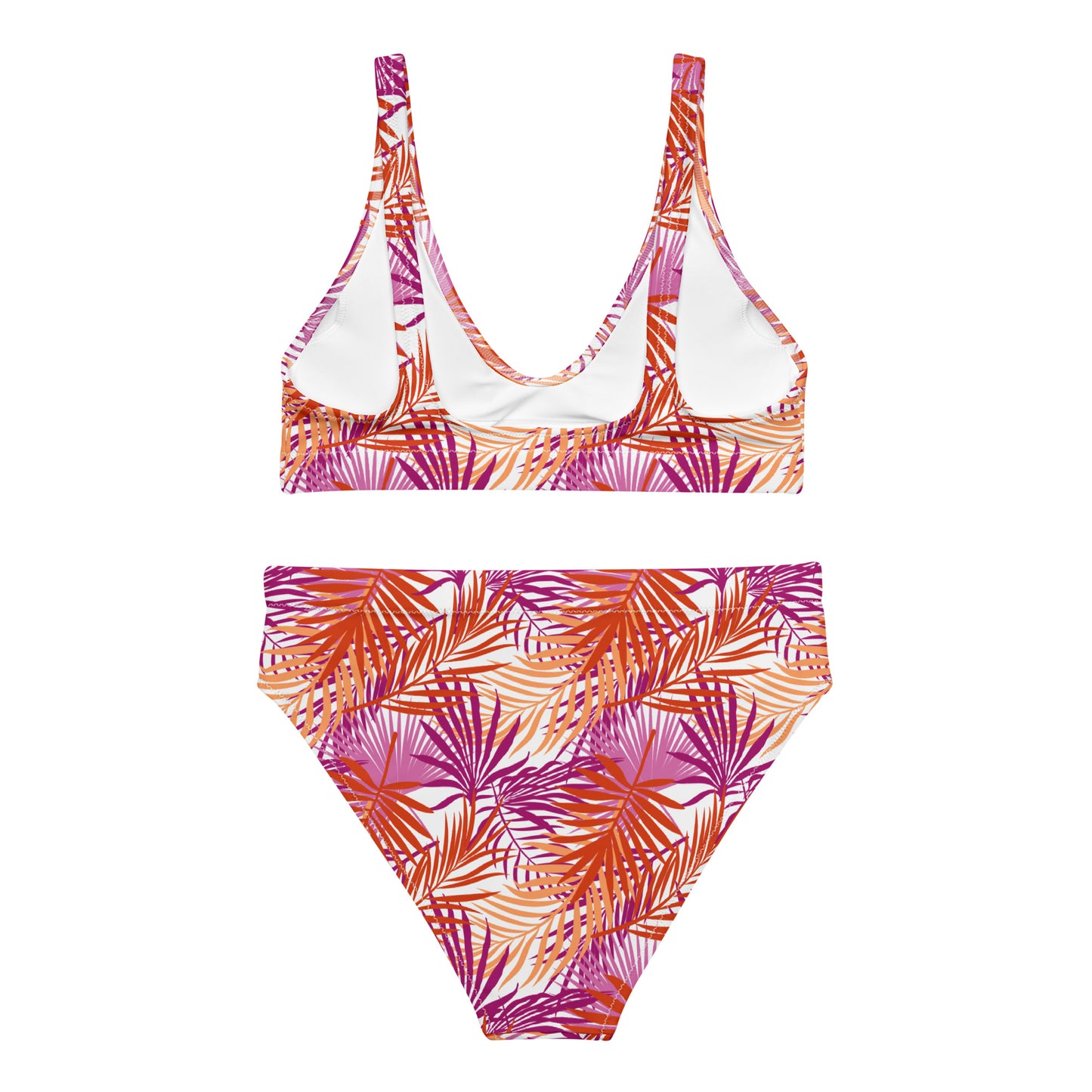 Lesbian Palm High-Waisted Athletic Bikini Bottom