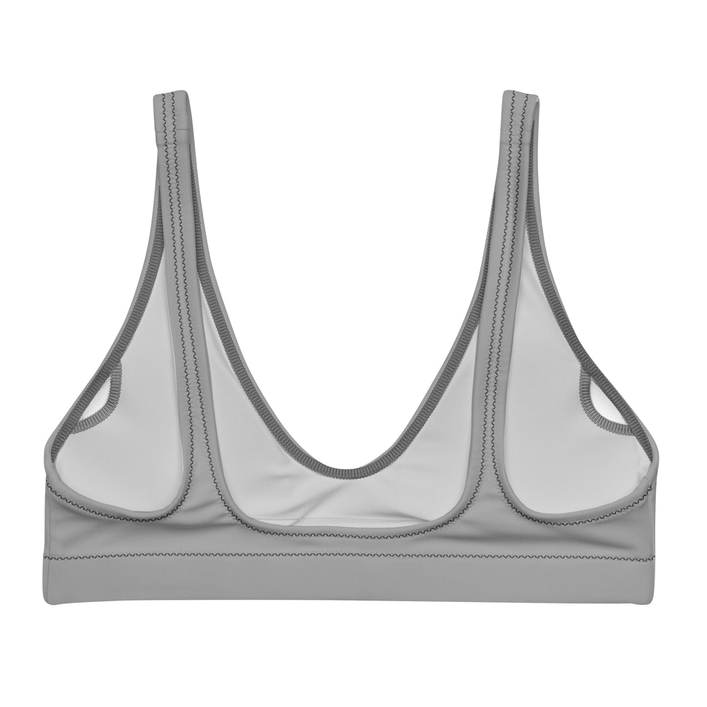 Asexual Solid Athletic Bikini Top