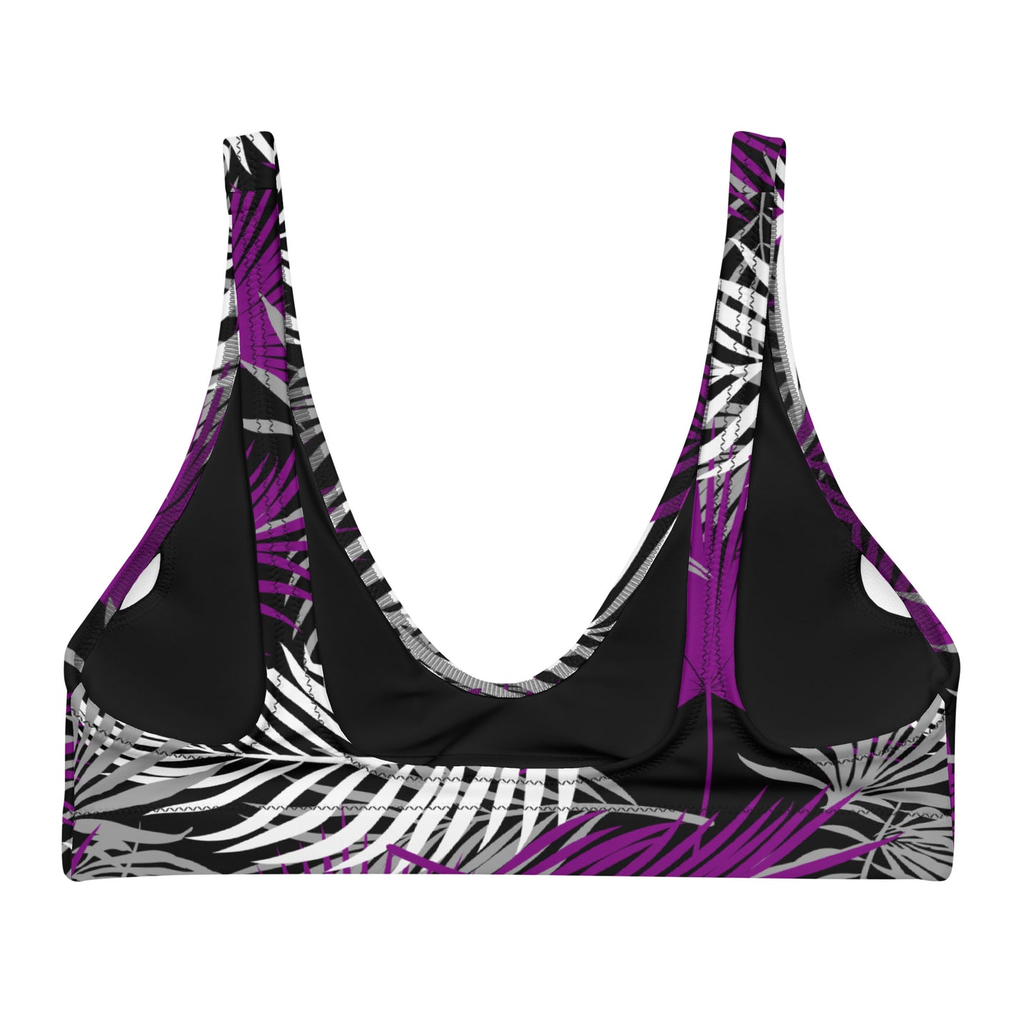 Asexual Palm Athletic Bikini Top