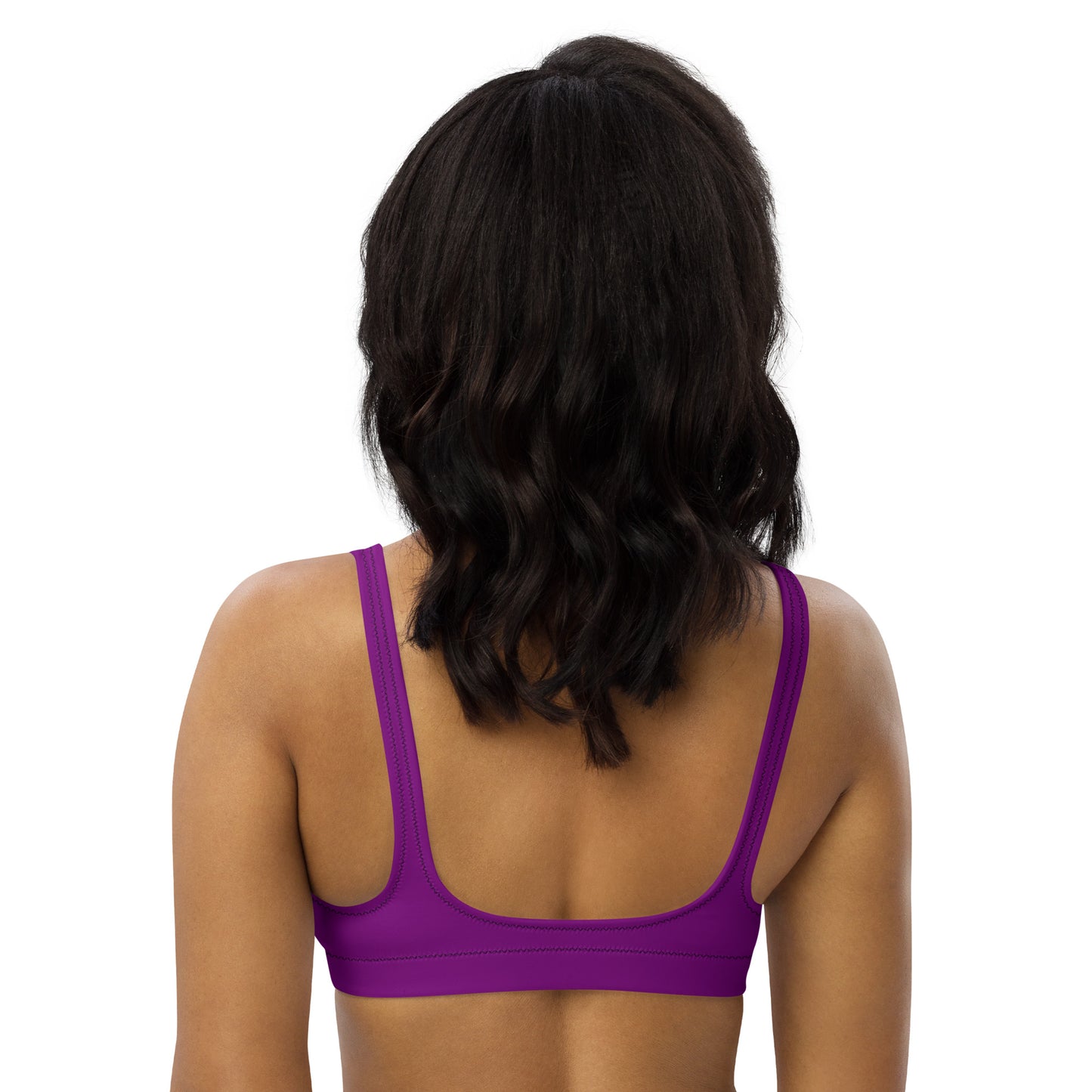 Asexual Solid Athletic Bikini Top