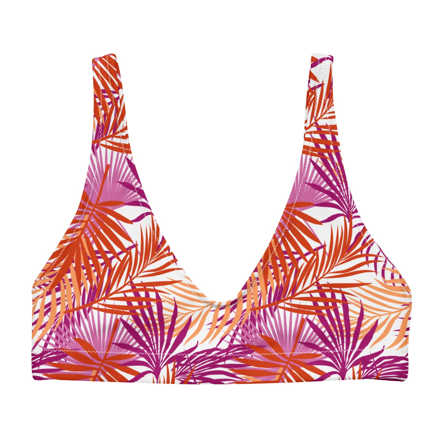 Lesbian Palm Athletic Bikini Top