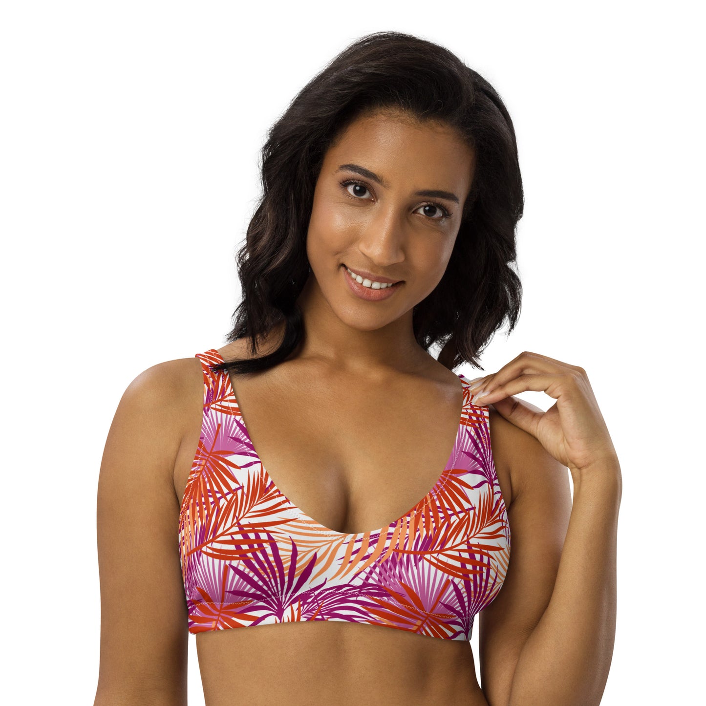 Lesbian Palm Athletic Bikini Top