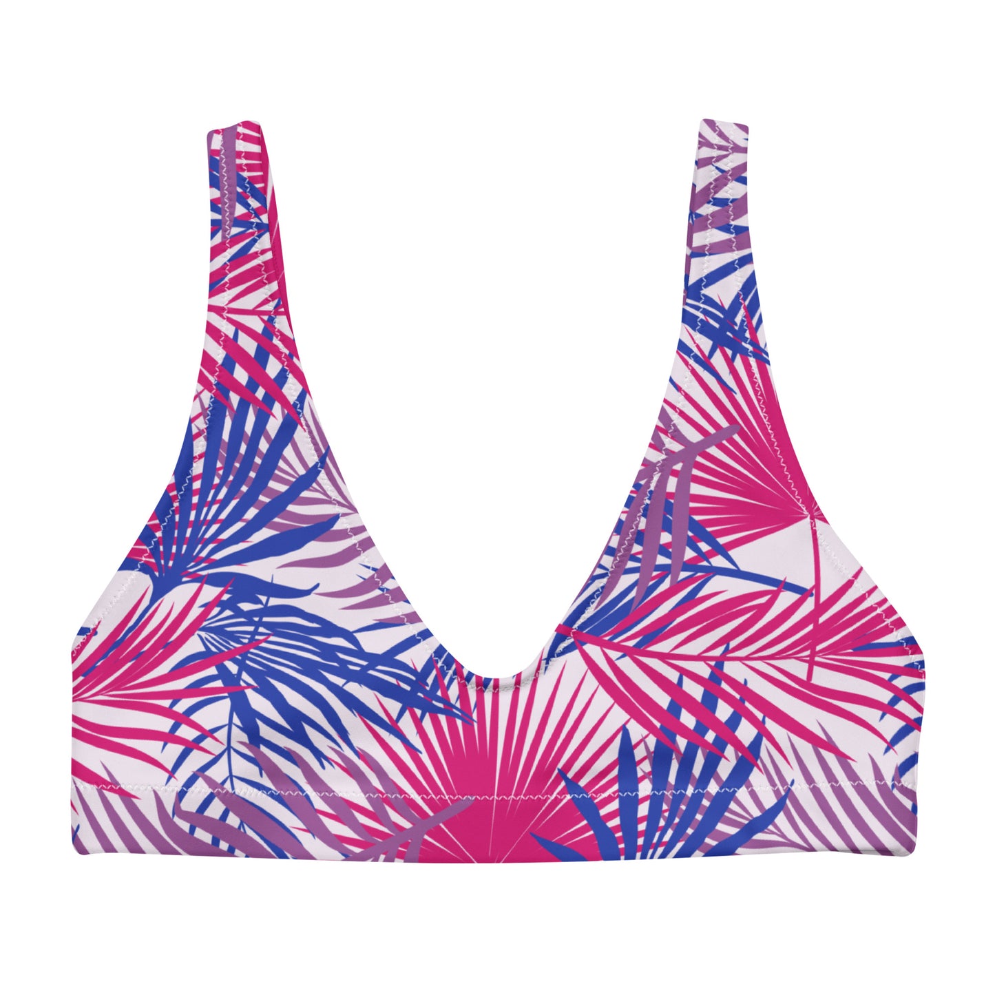 Bisexual Palm Athletic Bikini Top