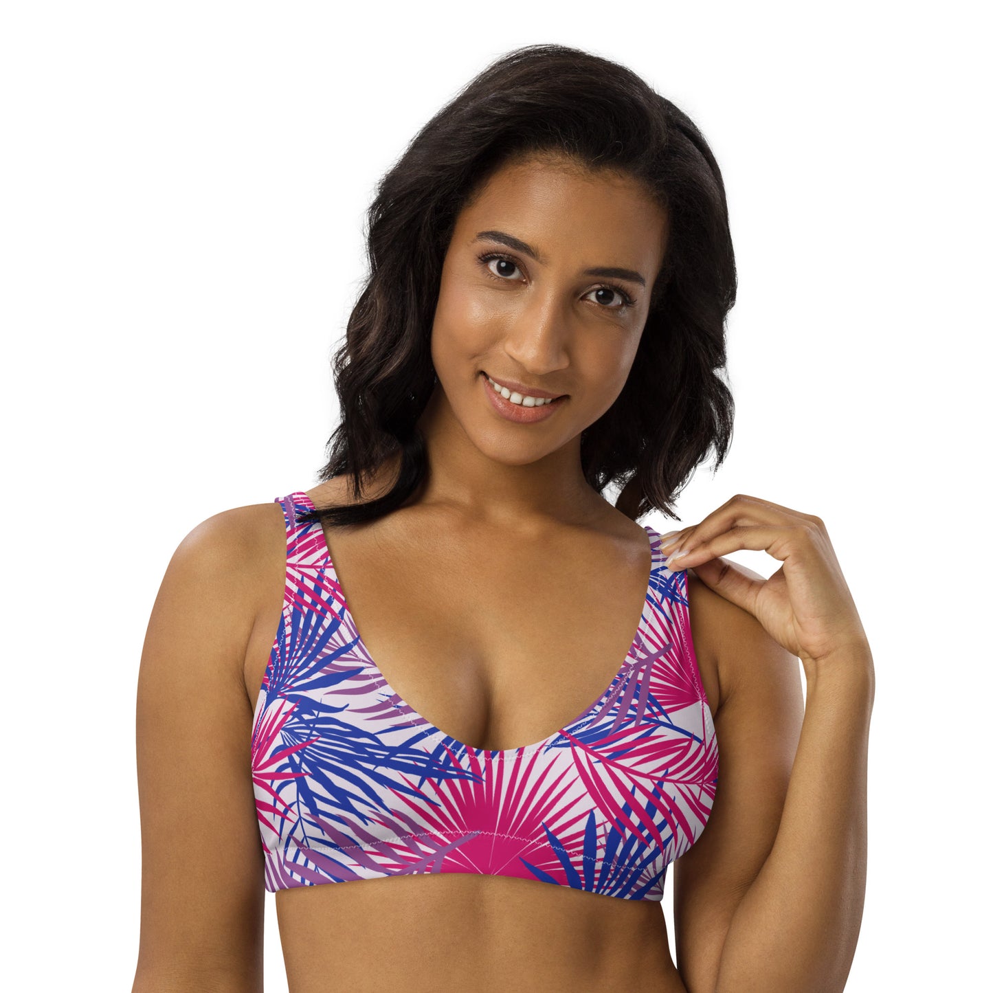 Bisexual Palm Athletic Bikini Top