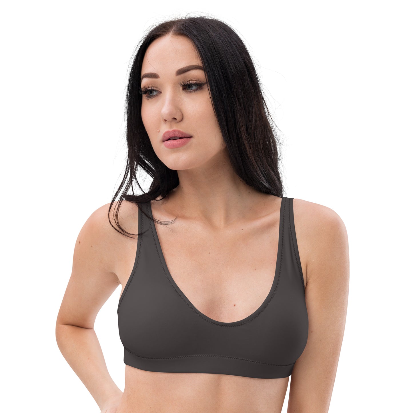 Non-Binary Solid Athletic Bikini Top