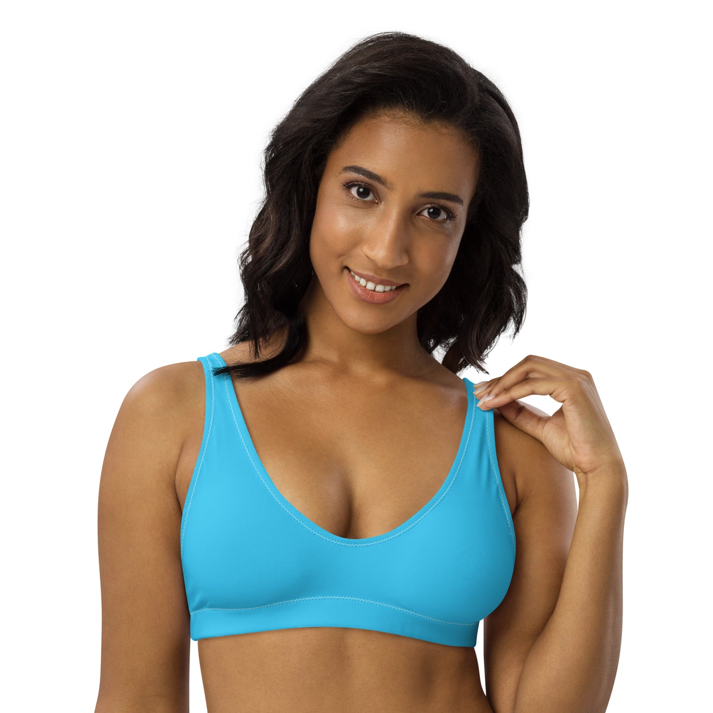 Transgender Solid Athletic Bikini Top