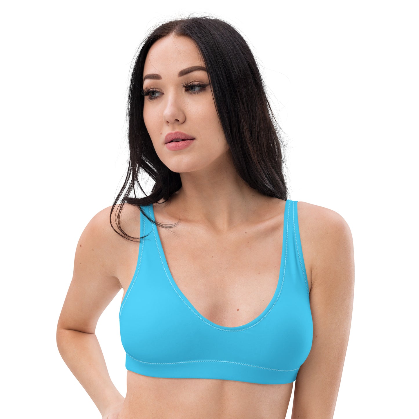 Transgender Solid Athletic Bikini Top