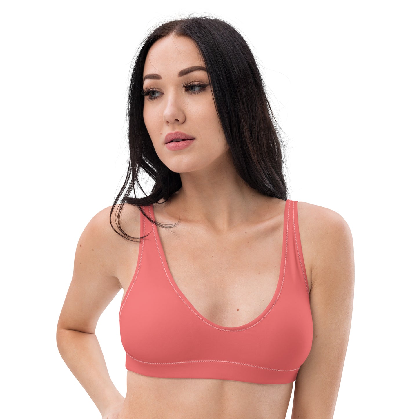 Rainbow Solid Athletic Bikini Top