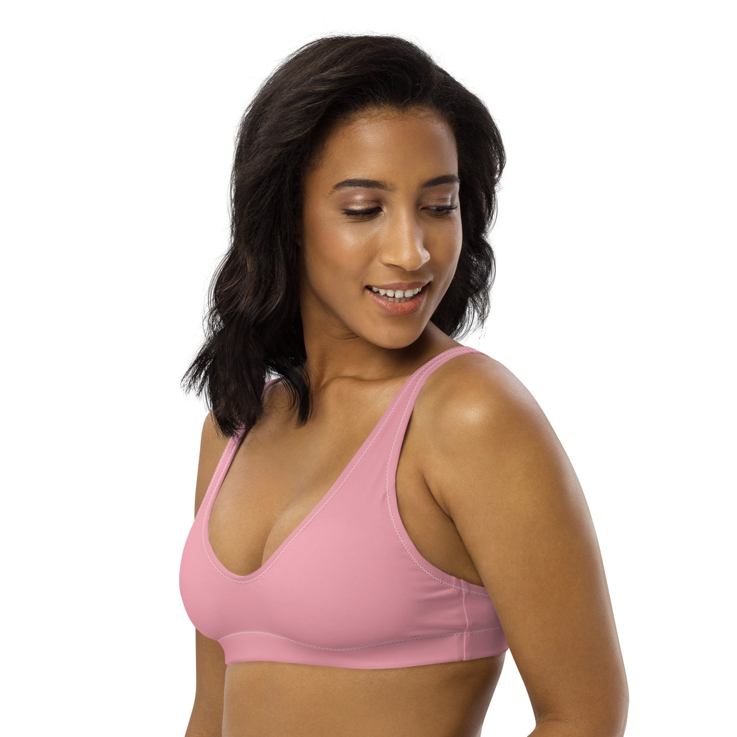 Transgender Solid Athletic Bikini Top