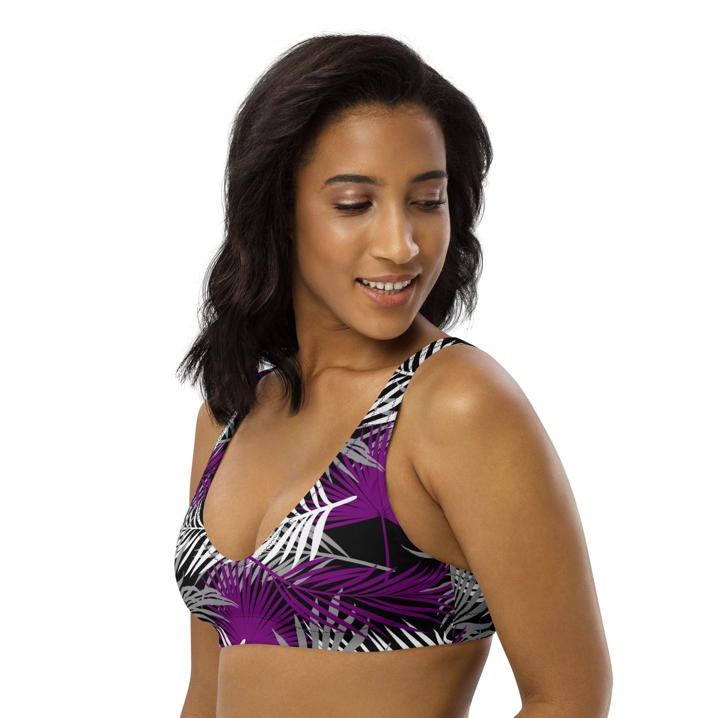 Asexual Palm Athletic Bikini Top