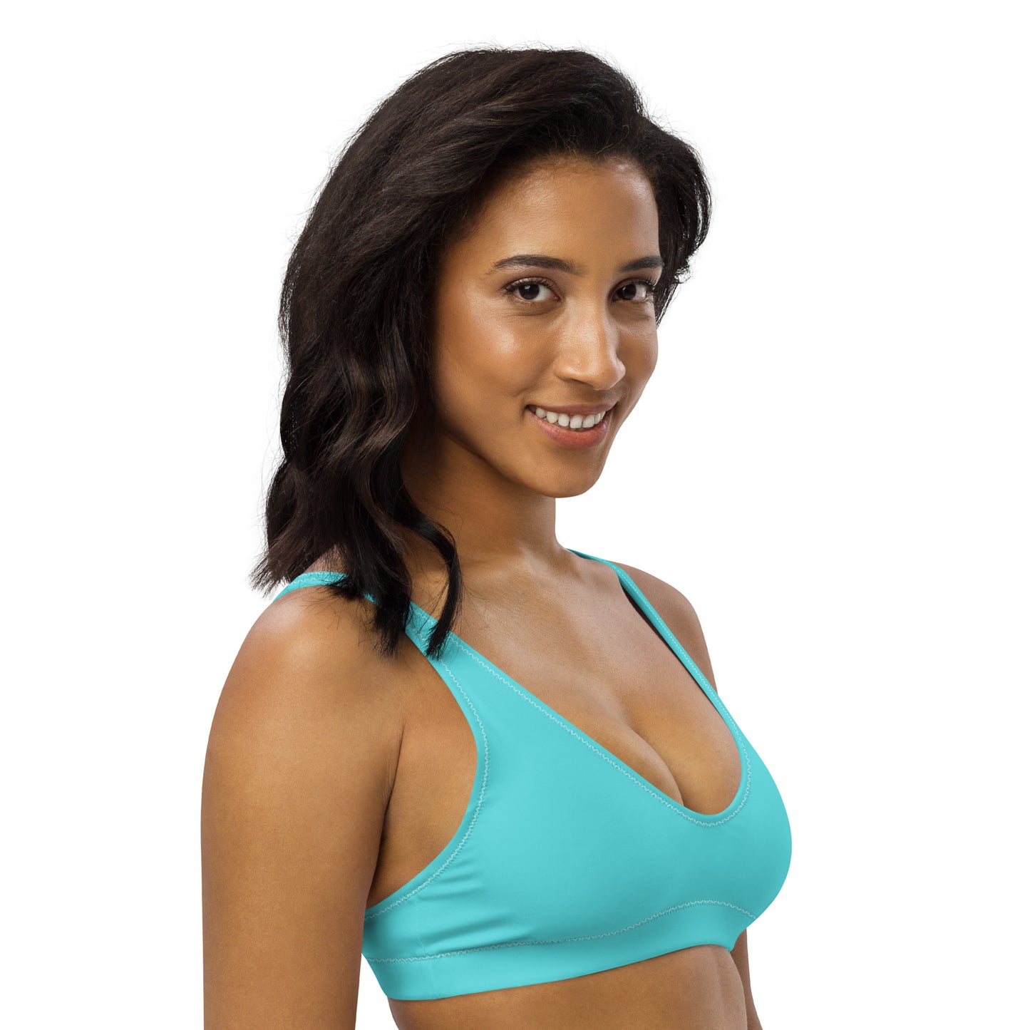 Rainbow Solid Athletic Bikini Top