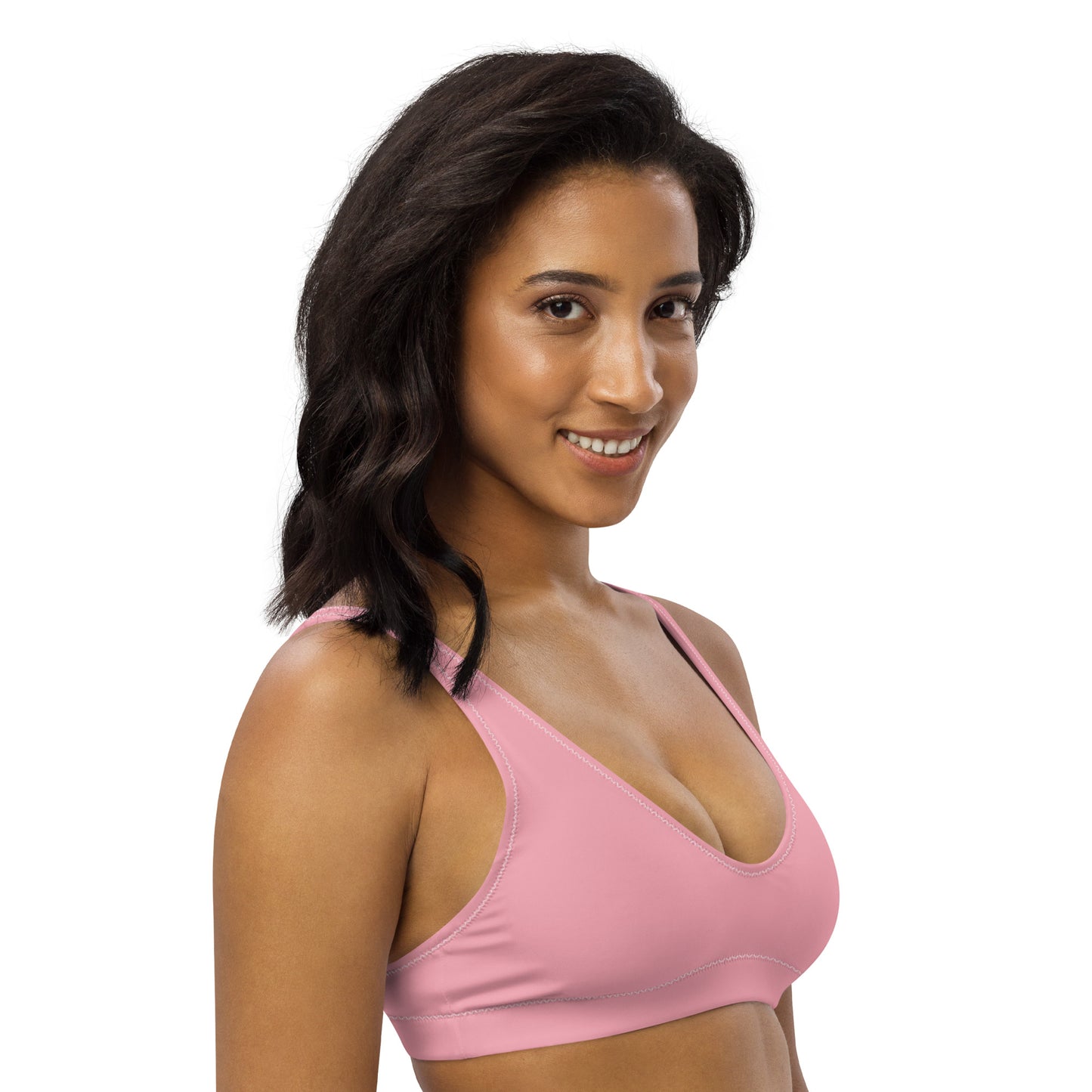 Transgender Solid Athletic Bikini Top