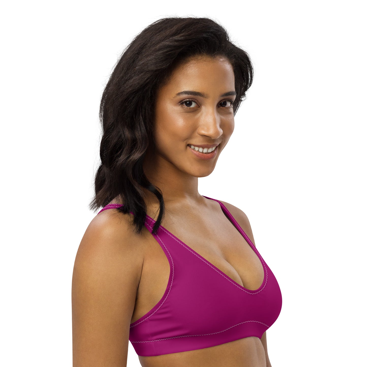 Lesbian Solid Athletic Bikini Top