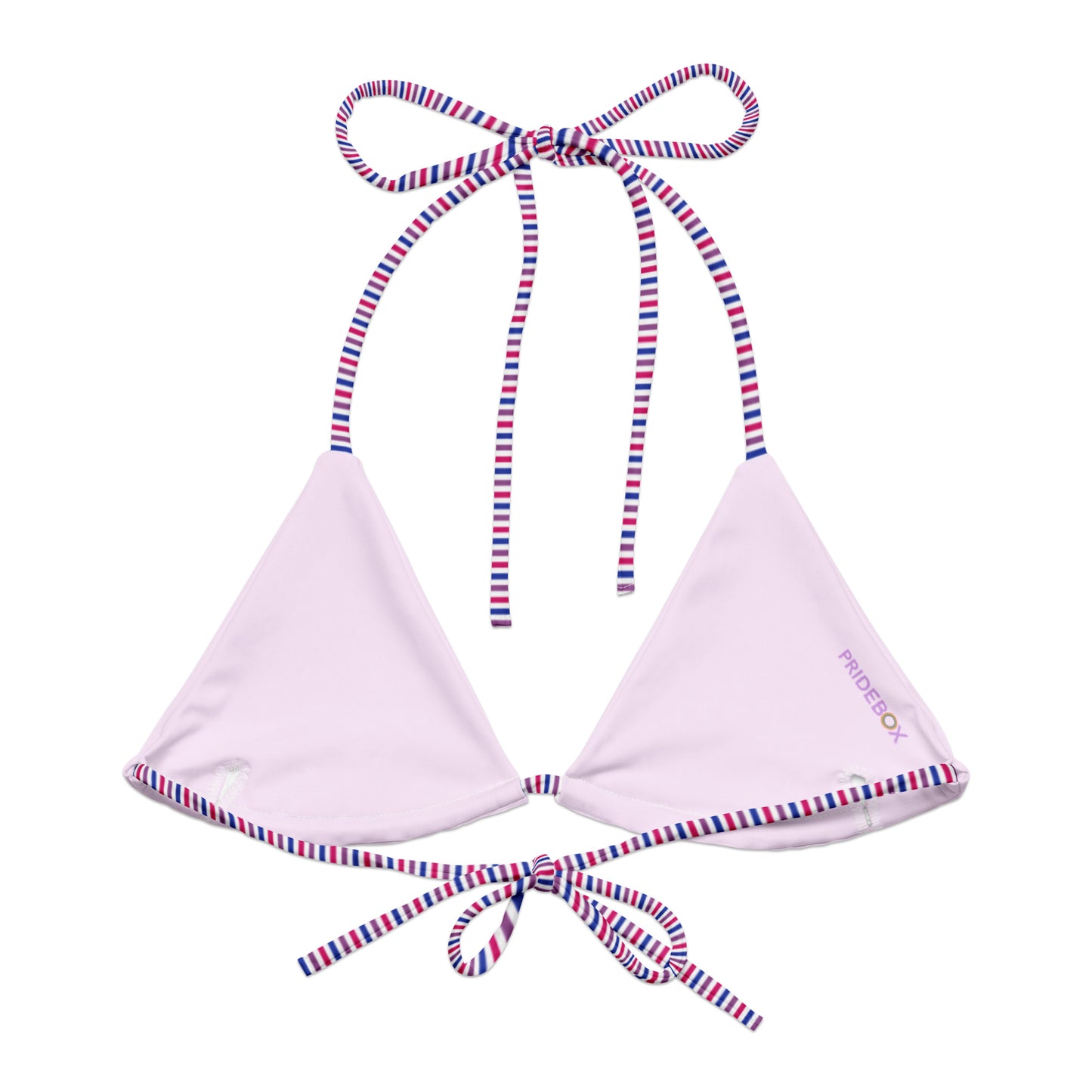 Bisexual Striped String Bikini Top