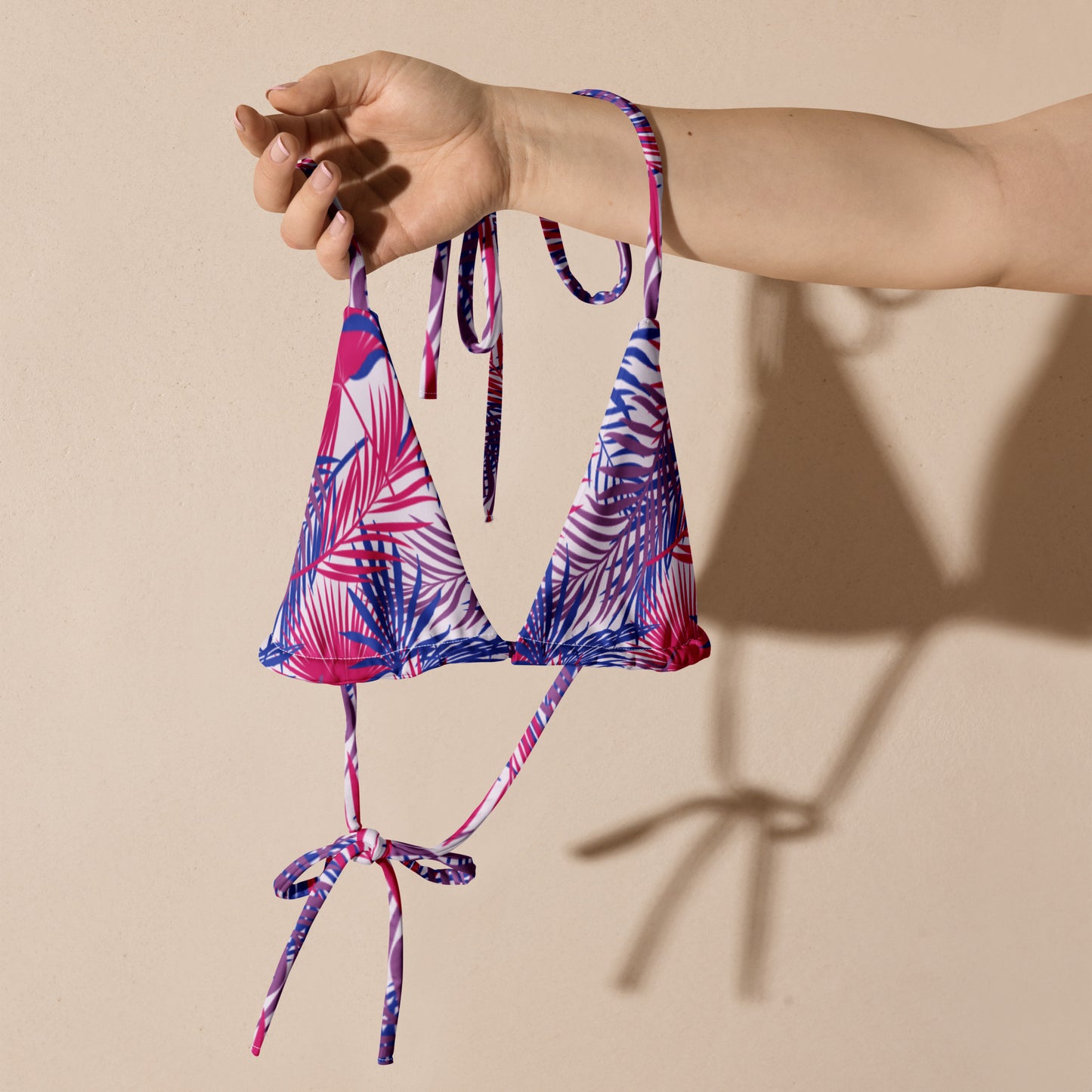 Bisexual Palm String Bikini Top