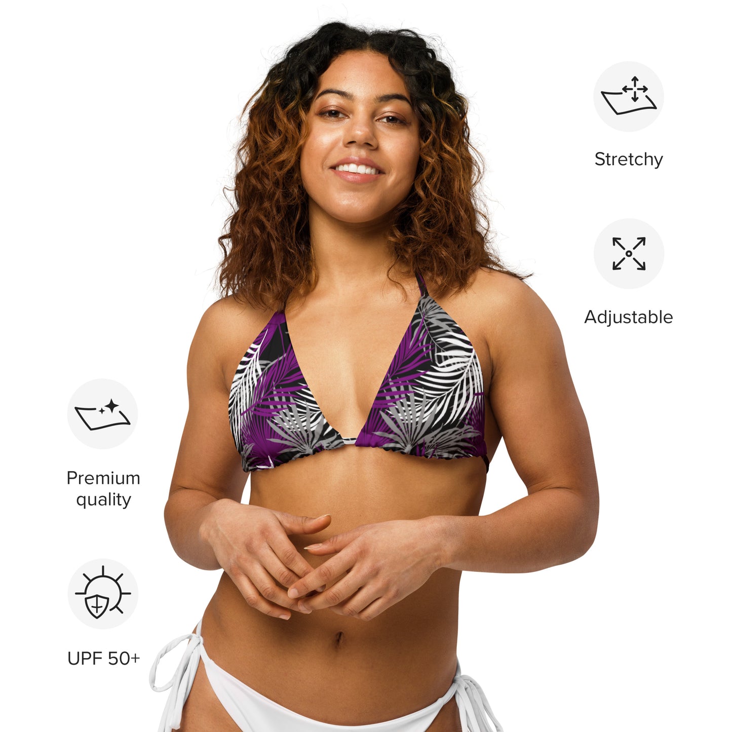 Asexual Palm String Bikini Top