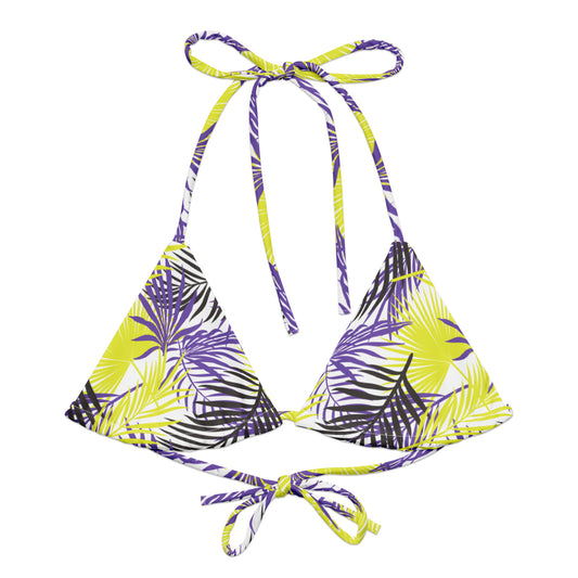 Non-Binary Palm String Bikini Top