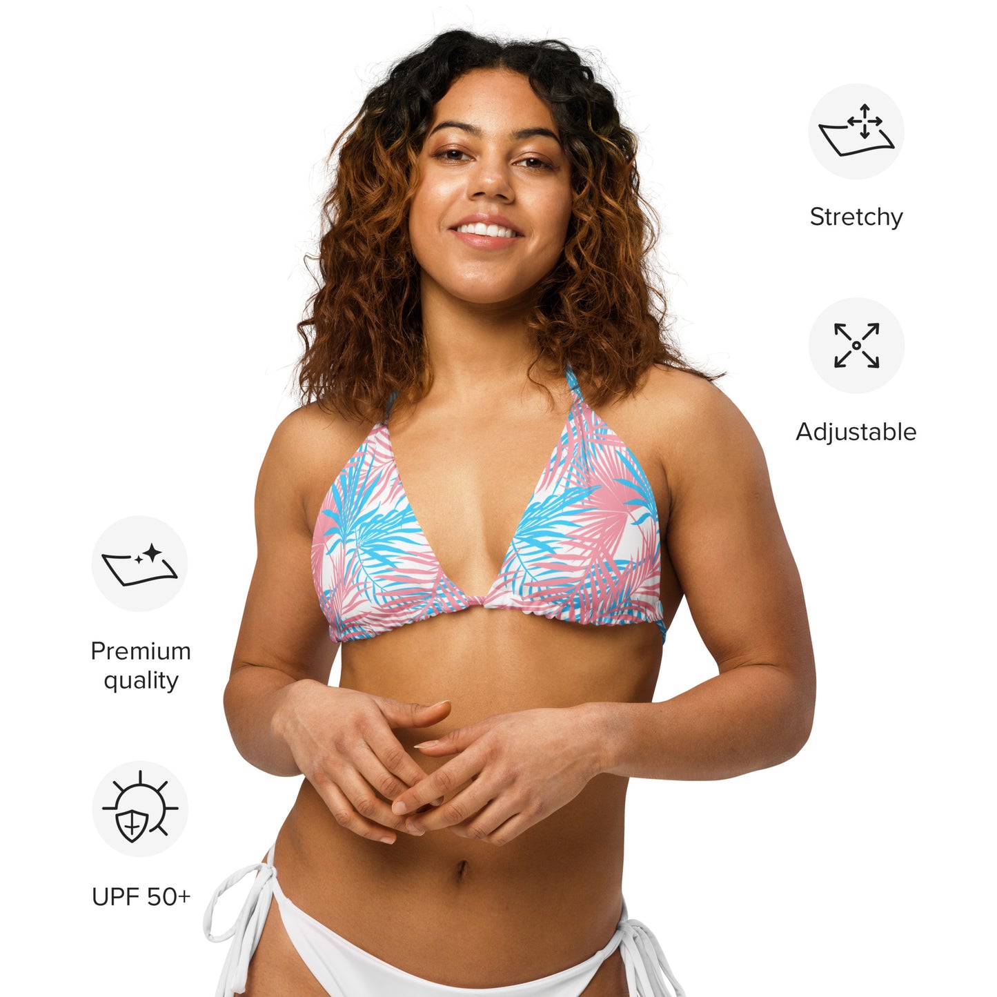 Transgender Palm String Bikini Top