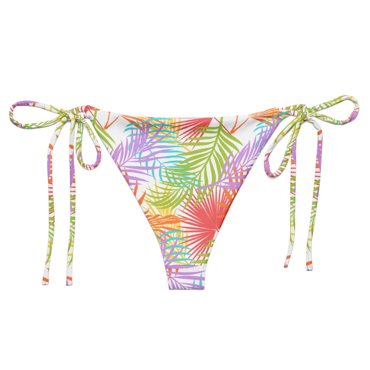 Rainbow Palm String Bikini Bottom