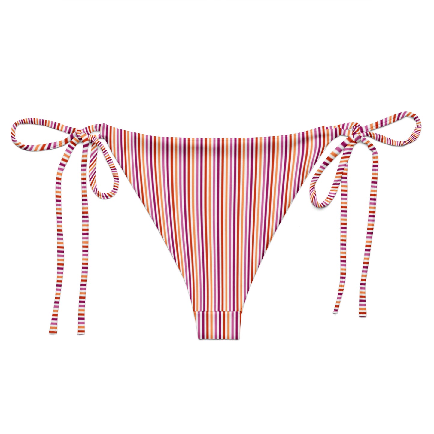 Lesbian Striped String Bikini Bottom