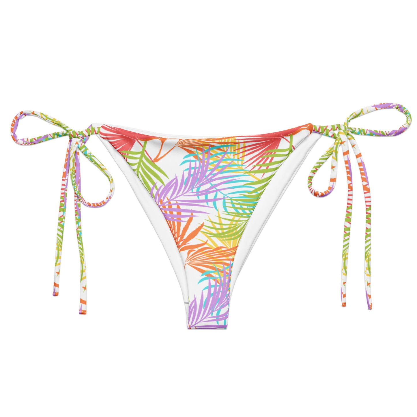 Rainbow Palm String Bikini Bottom