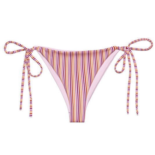 Lesbian Striped String Bikini Bottom