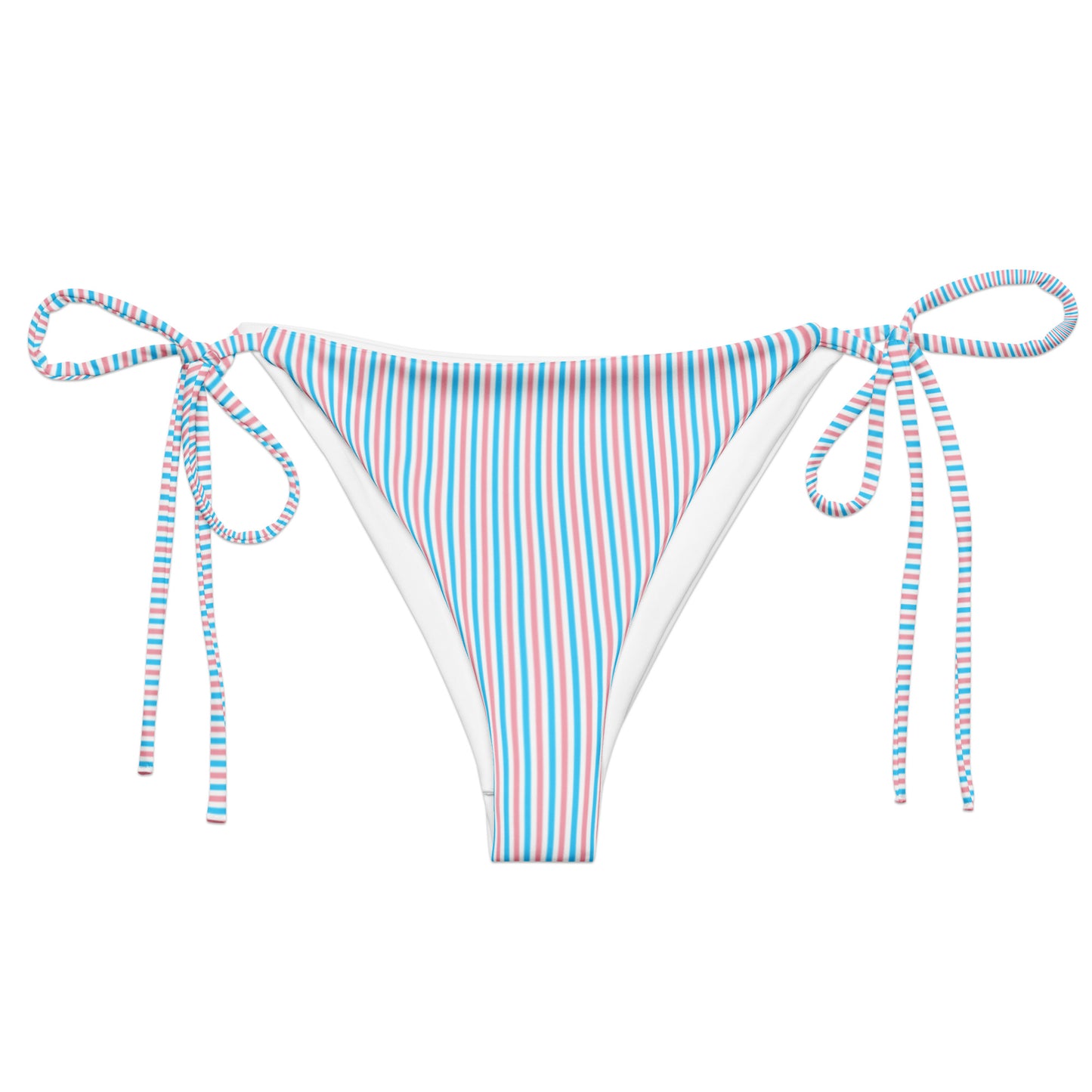 Transgender Striped String Bikini Bottom