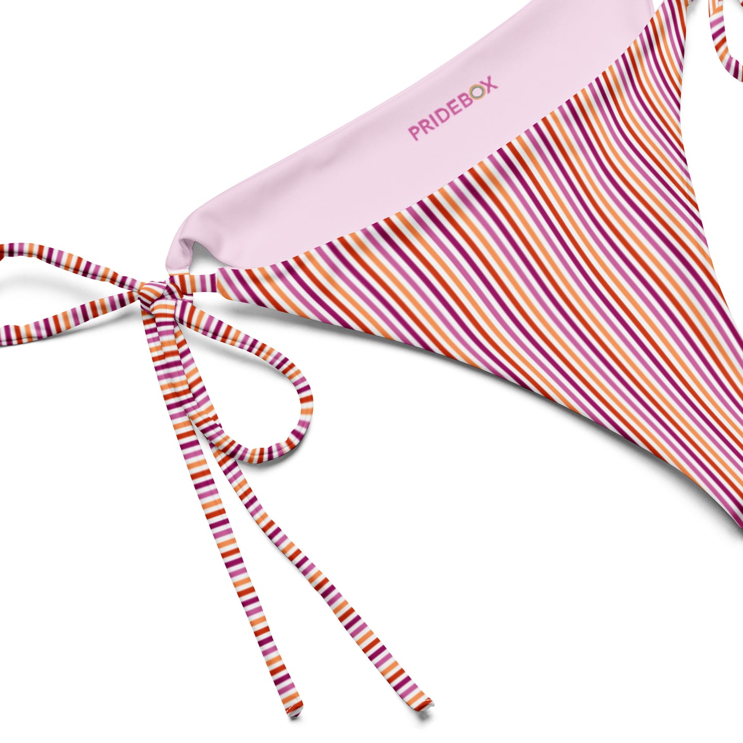 Lesbian Striped String Bikini Bottom