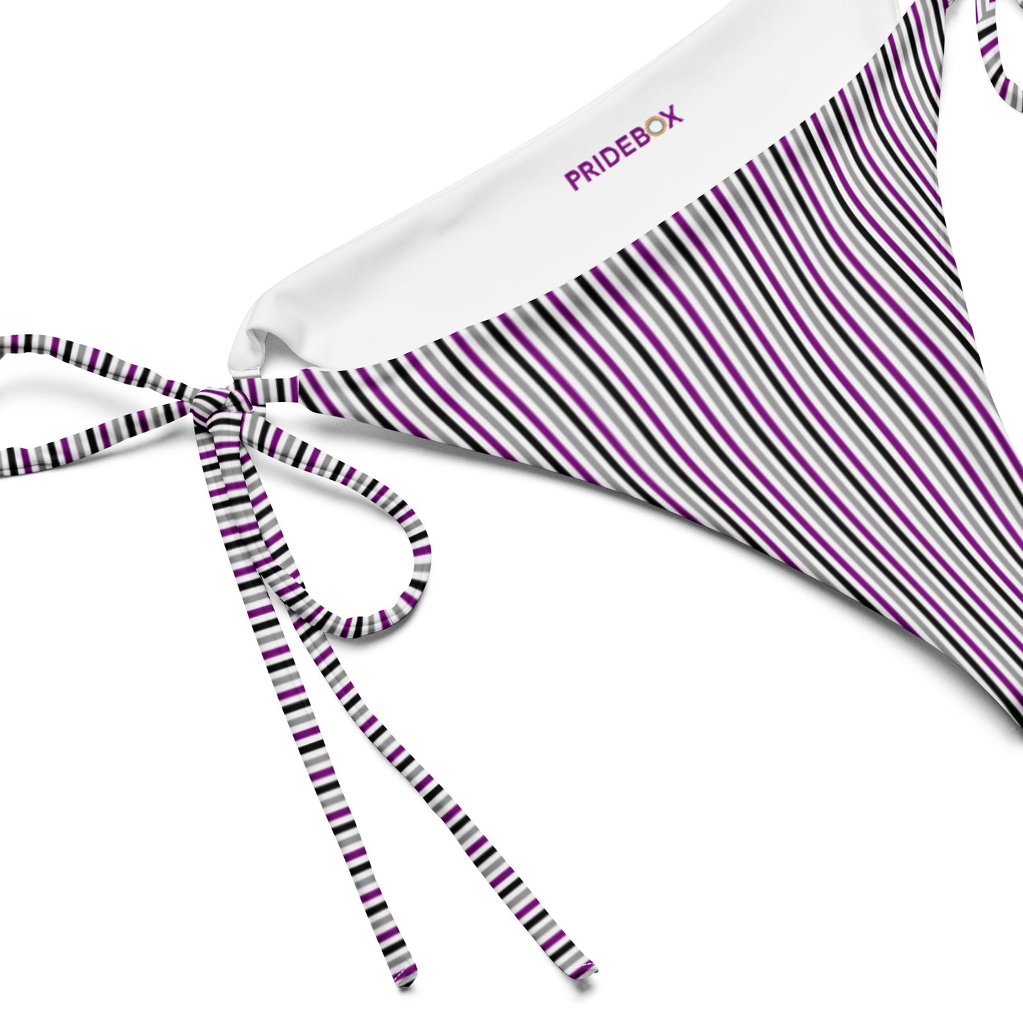 Asexual Striped String Bikini Bottom