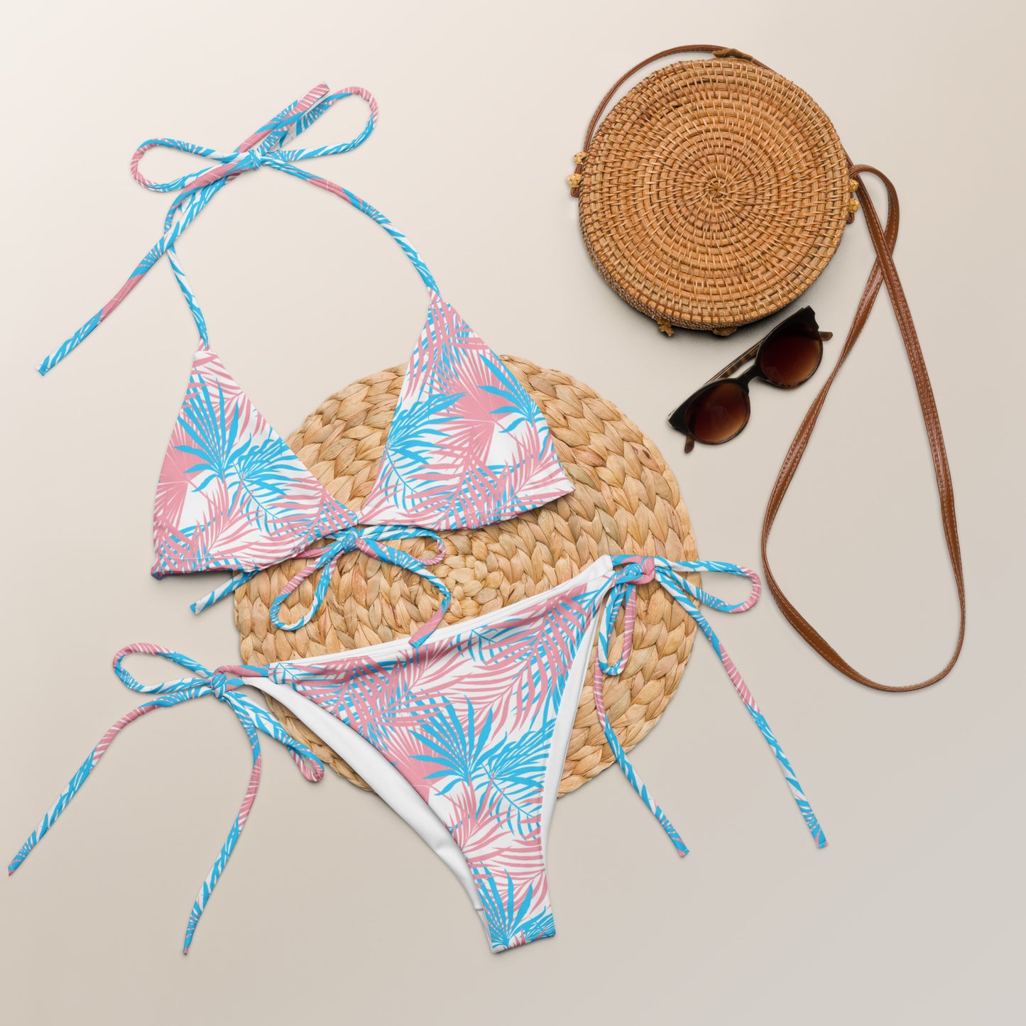 Transgender Palm String Bikini Top