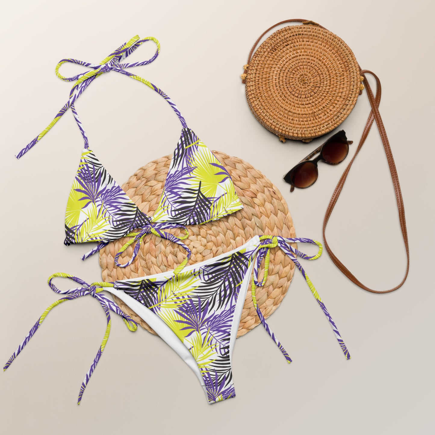 Non-Binary Palm String Bikini Bottom