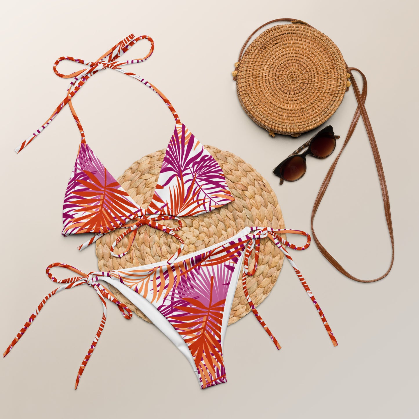 Lesbian Palm String Bikini Top