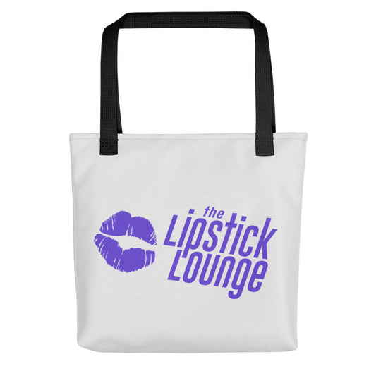 Lipstick Lounge Purple Logo Tote Bag