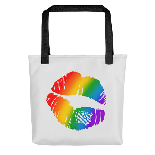 Lipstick Lounge Rainbow Logo Tote Bag