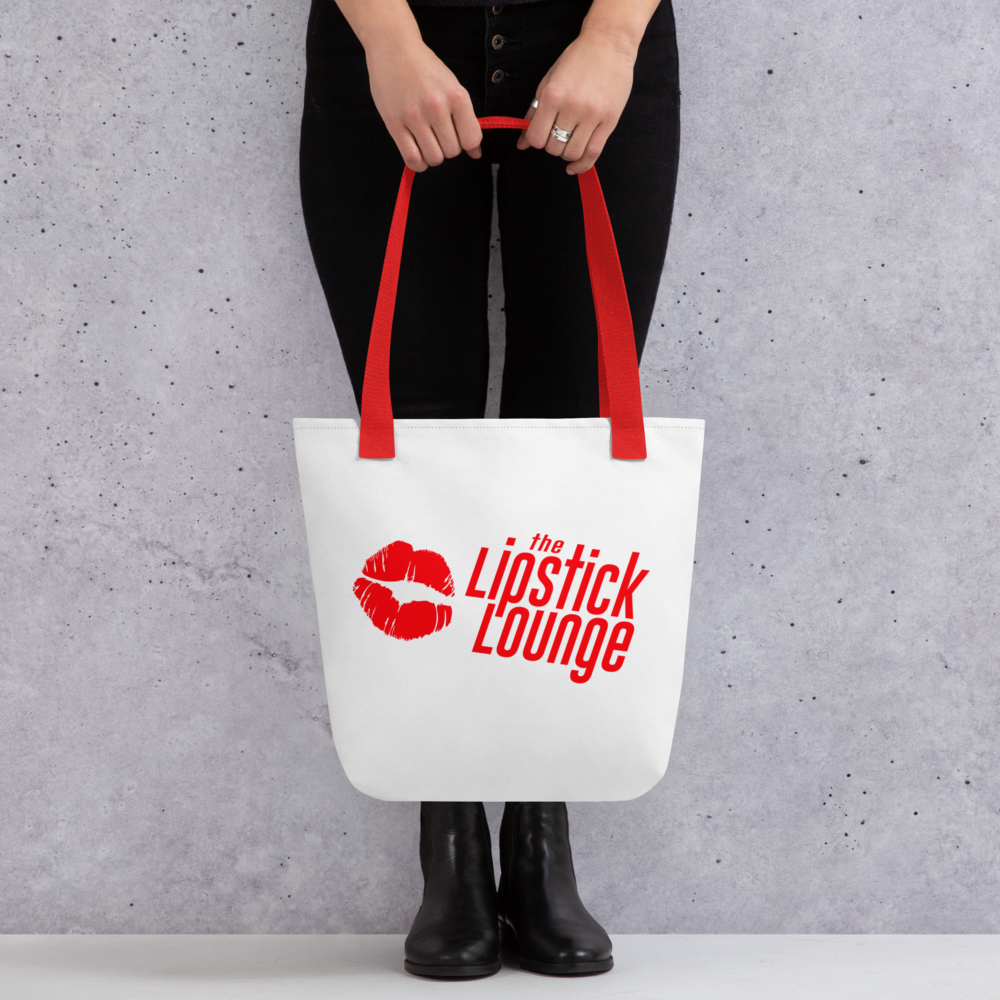 Lipstick Lounge Red Logo Tote Bag