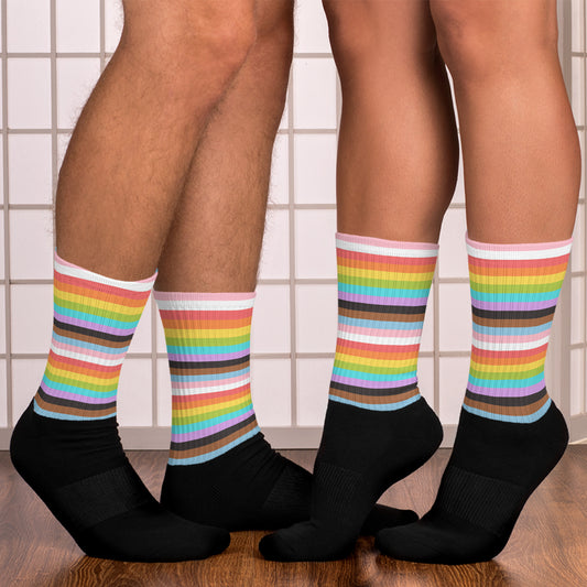 LGBT Pride Progress Socks